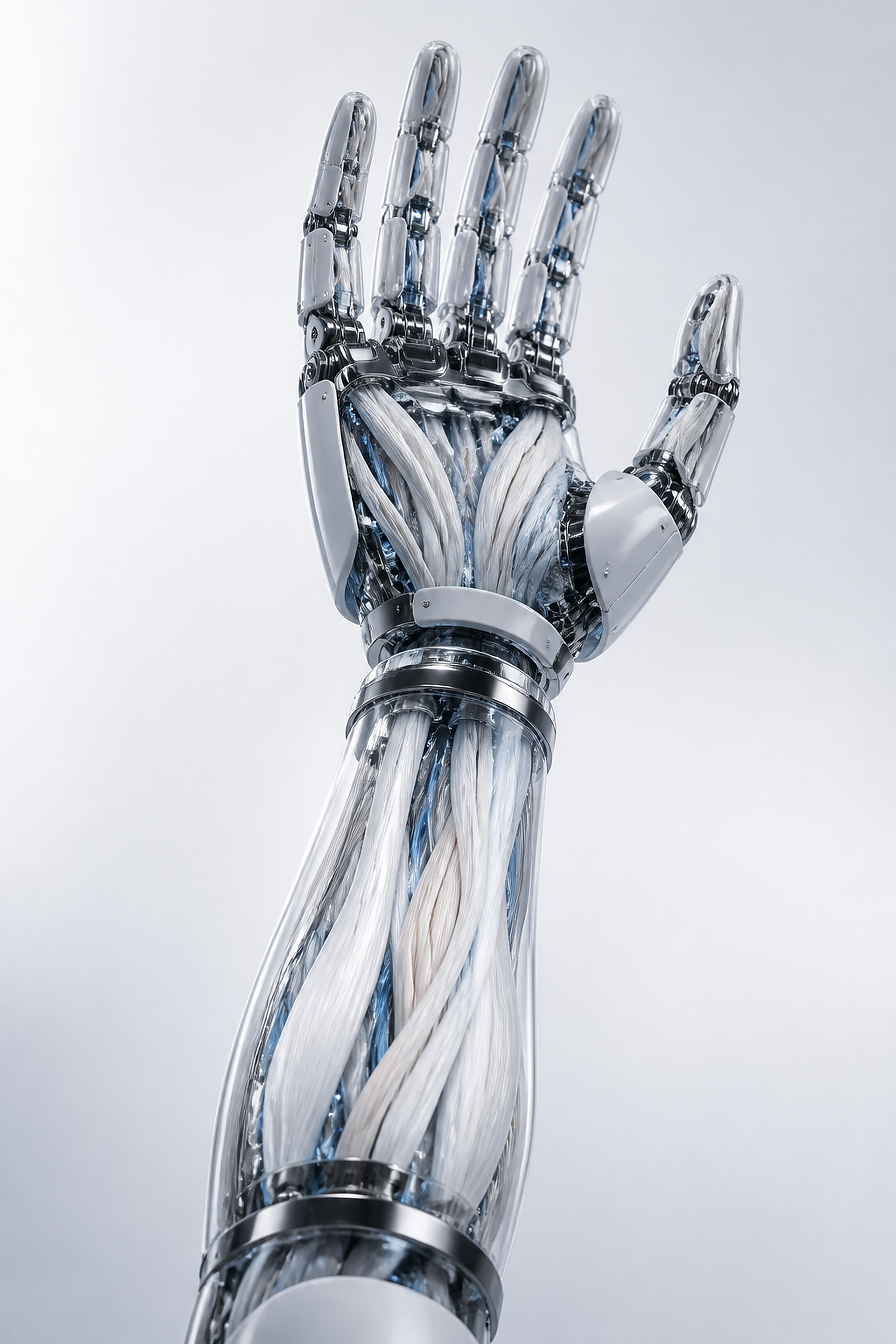Advanced prosthetic hand driven by artificial muscles