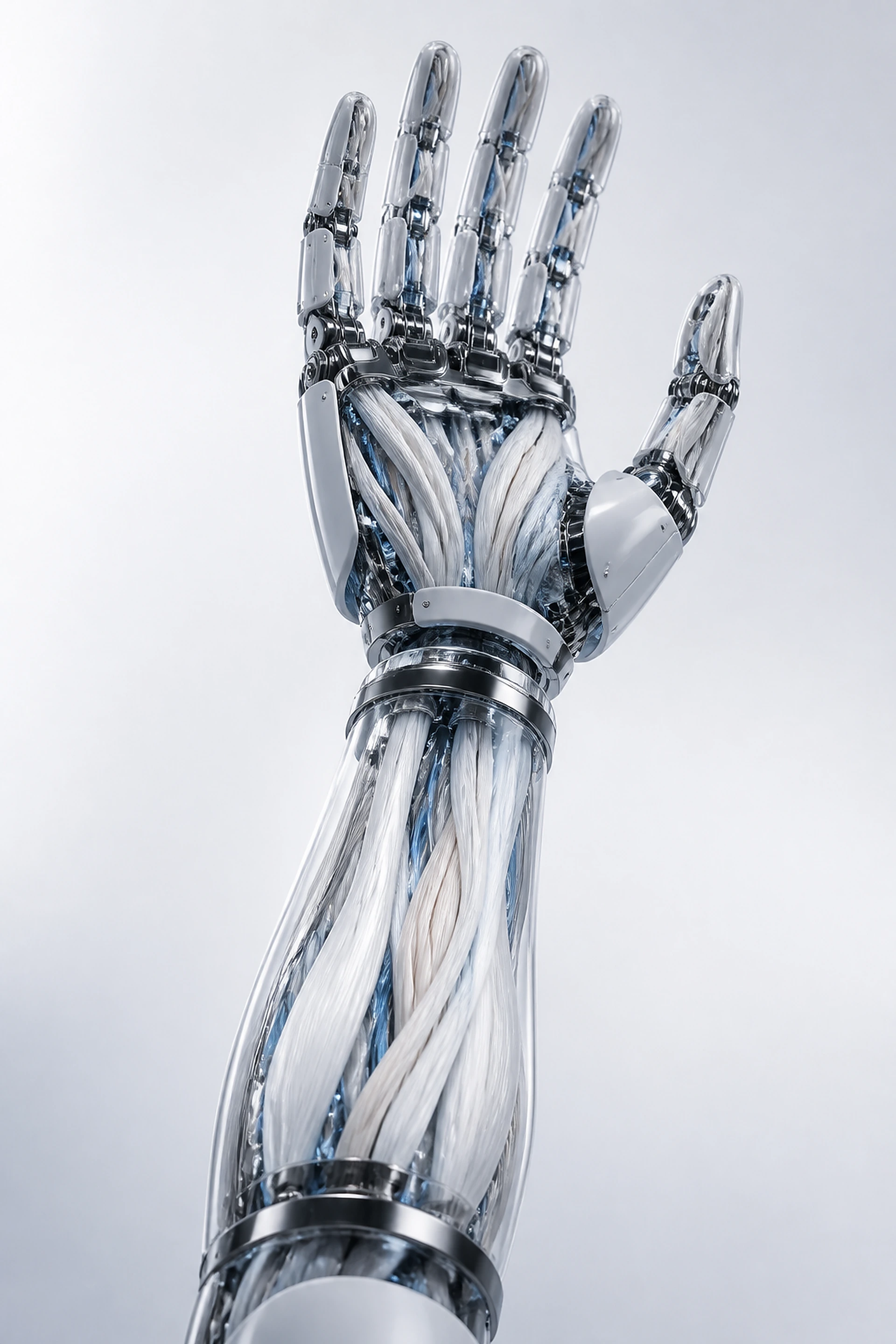 Advanced prosthetic hand driven by artificial muscles