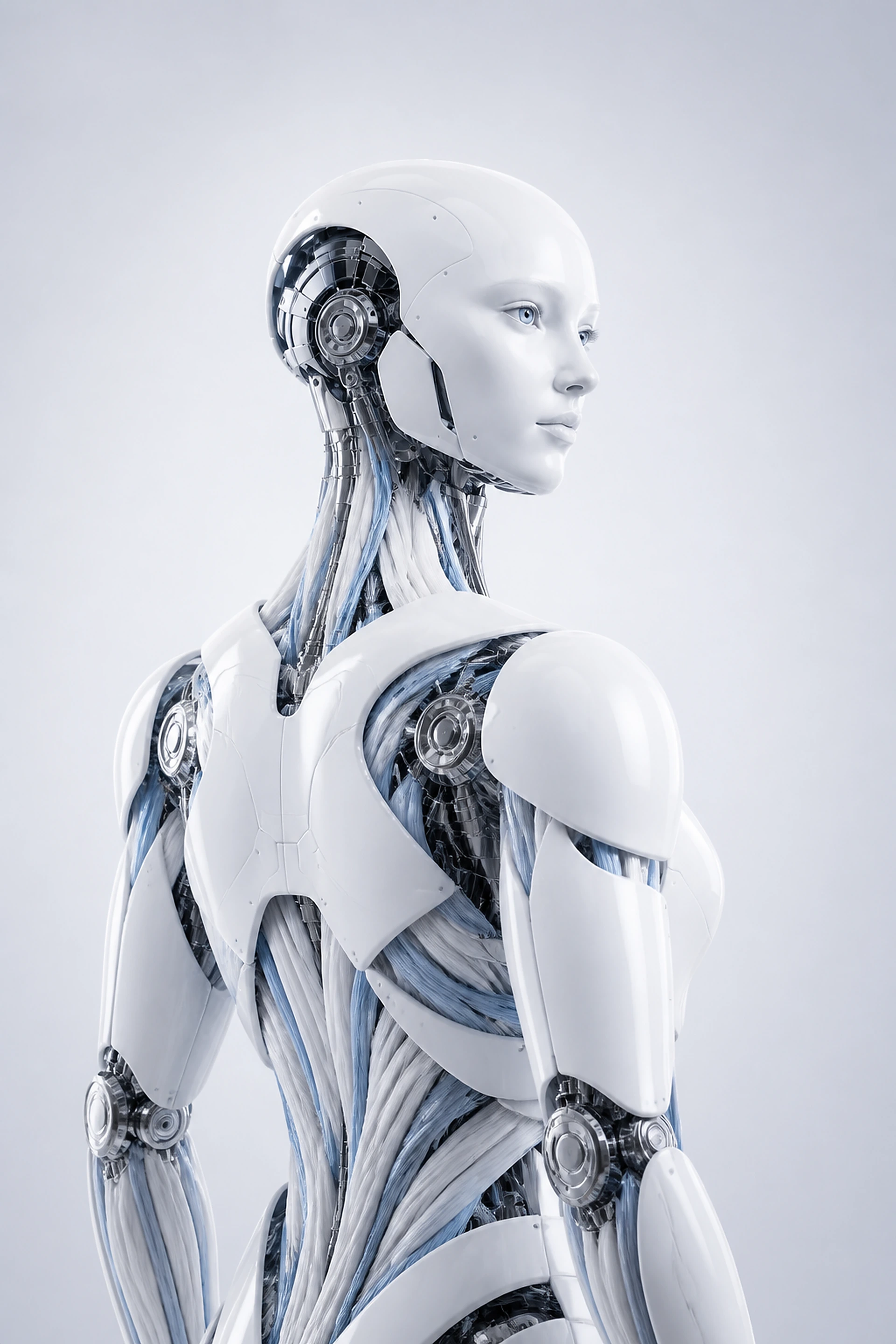 Humanoid robot with artificial muscles