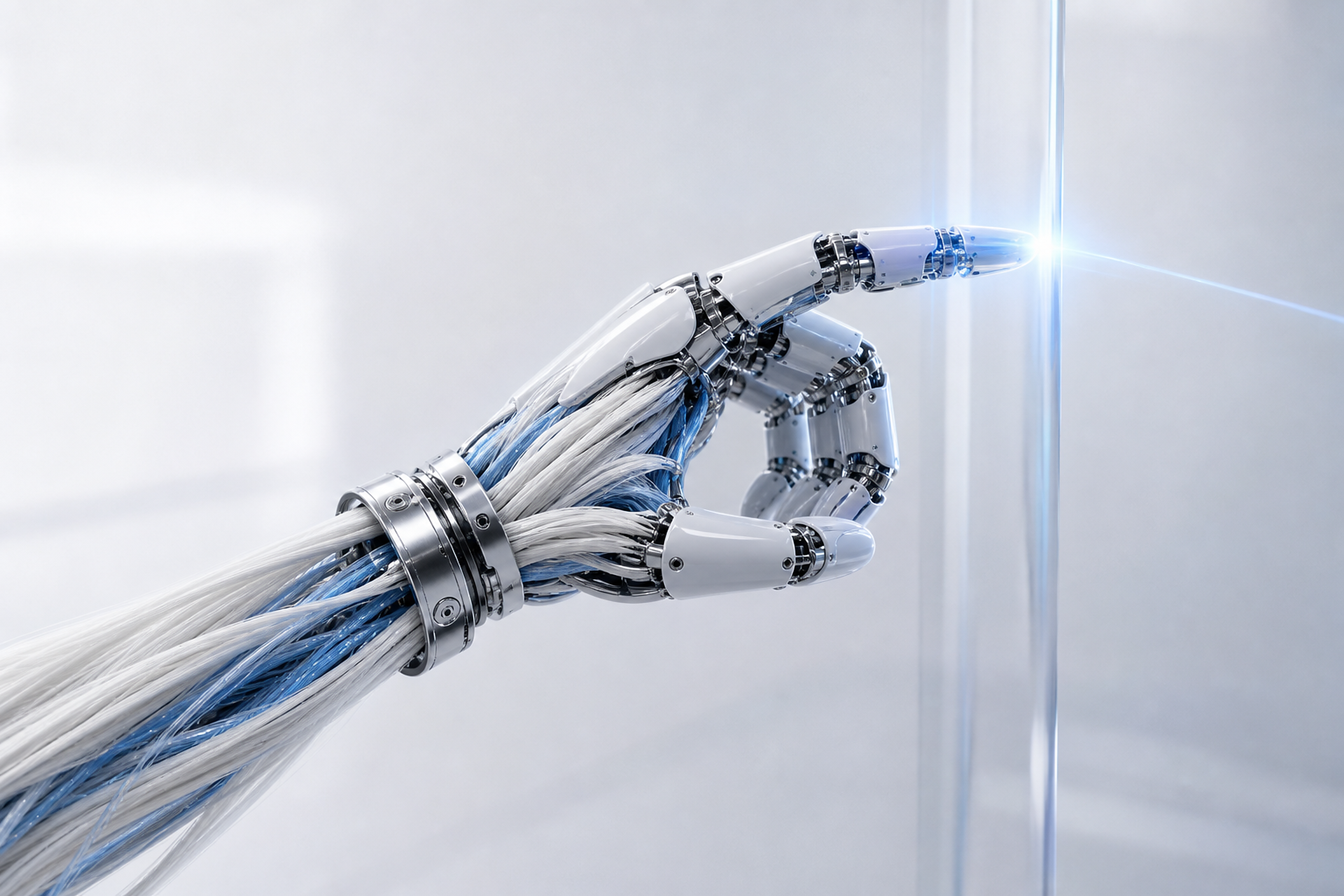 Prosthetic hand interacting with an assistive interface