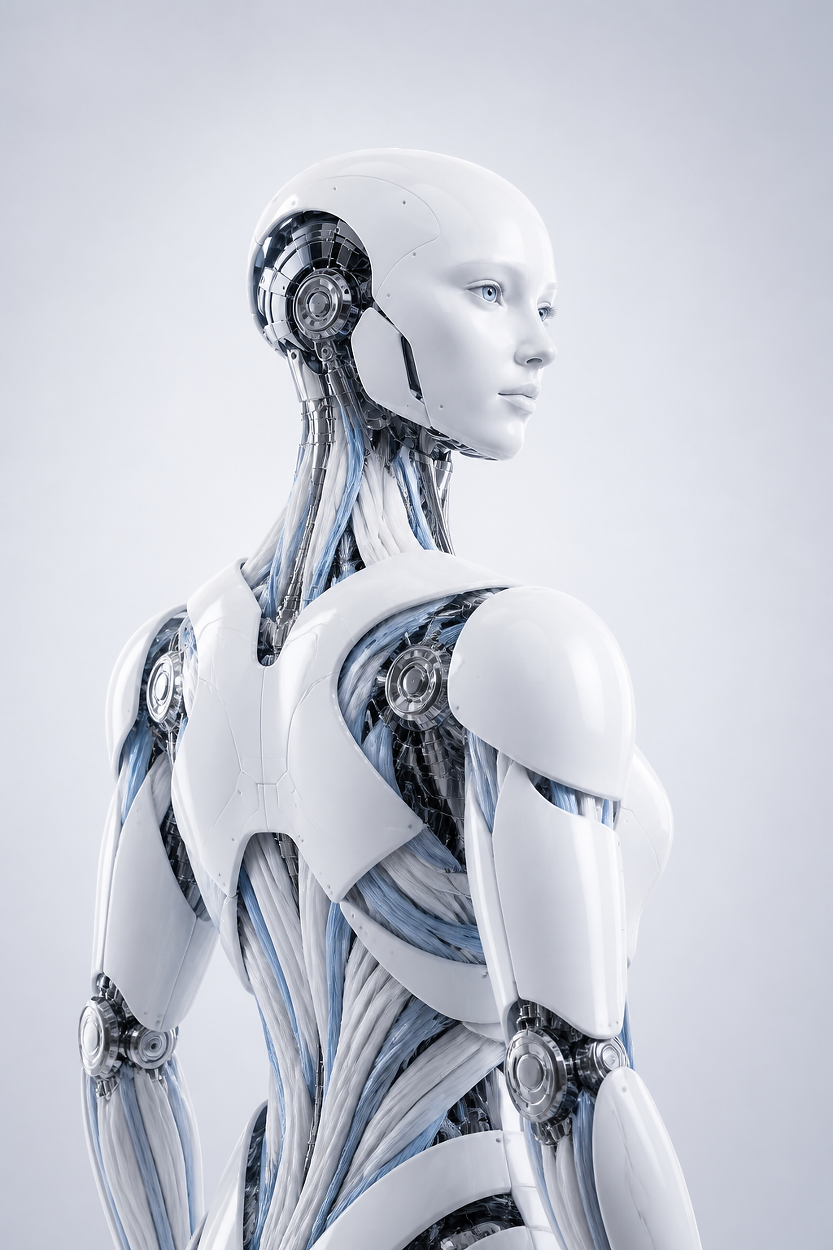 Humanoid robot with artificial muscles